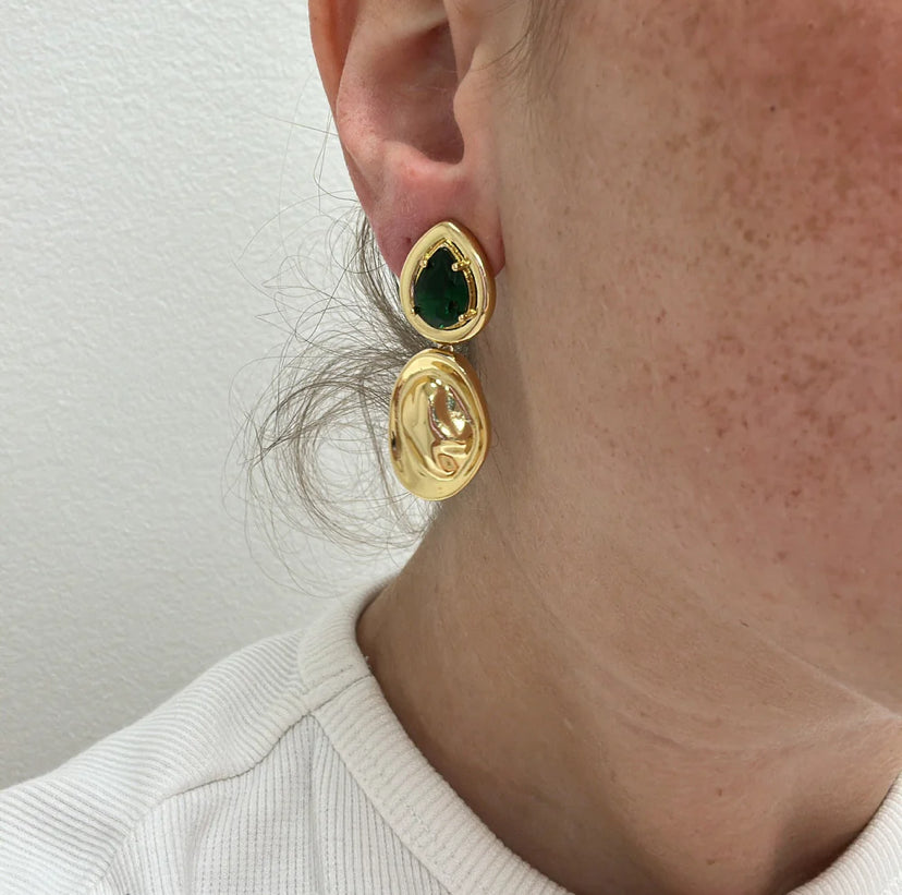 MASIE EMERALD EARRING